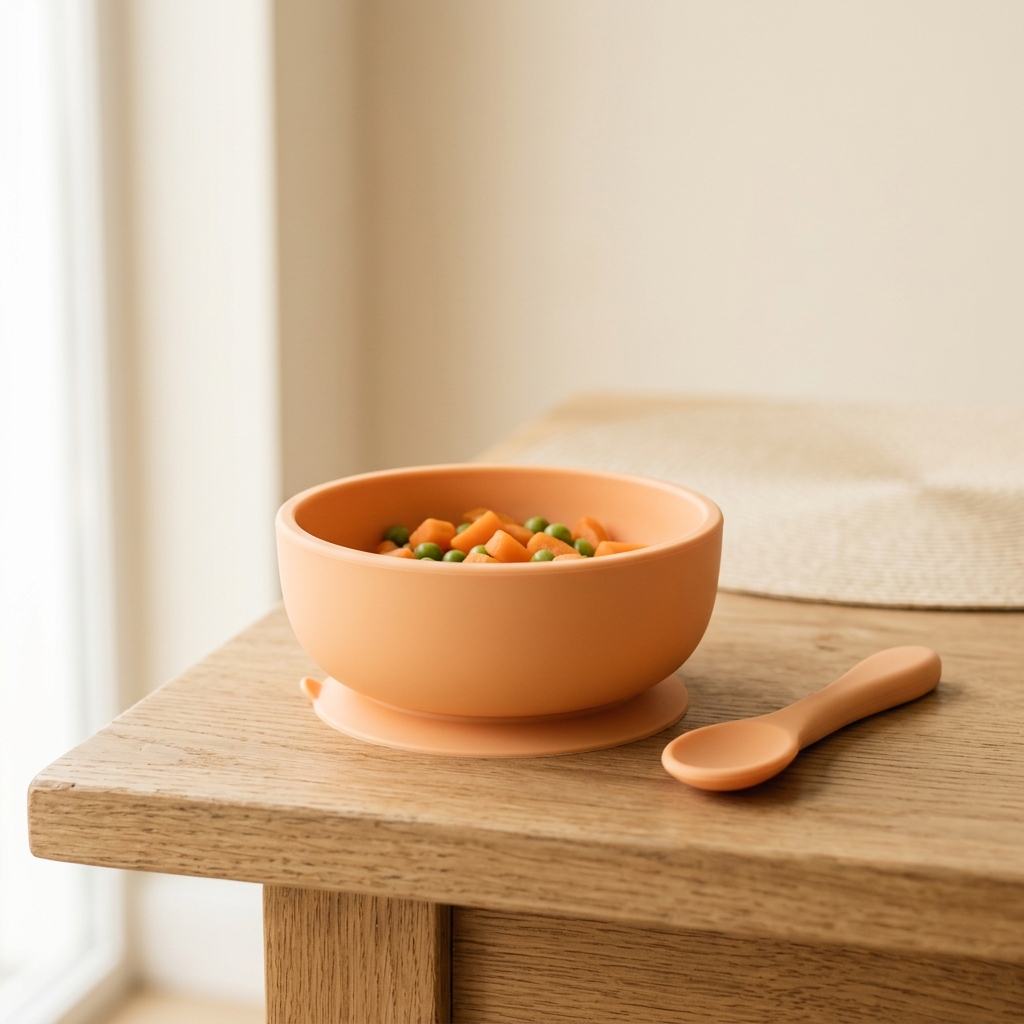 Khay ăn silicone hít chống đổ